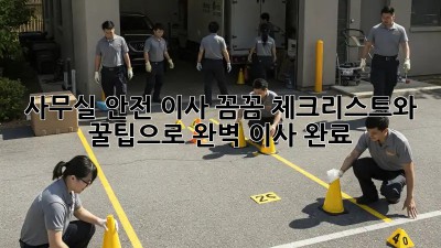 사무실 안전 이사: 꼼꼼 체크리스트와 꿀팁으로 완벽 이사 완료!